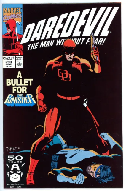Daredevil #293 1991 Very High Grade Punisher - 25 Cent Combined Shipping