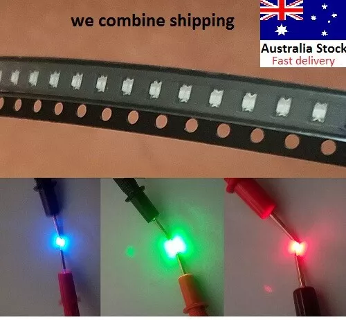 250pcs LED red green blue SMD SMT 0805 choose single or mixed color