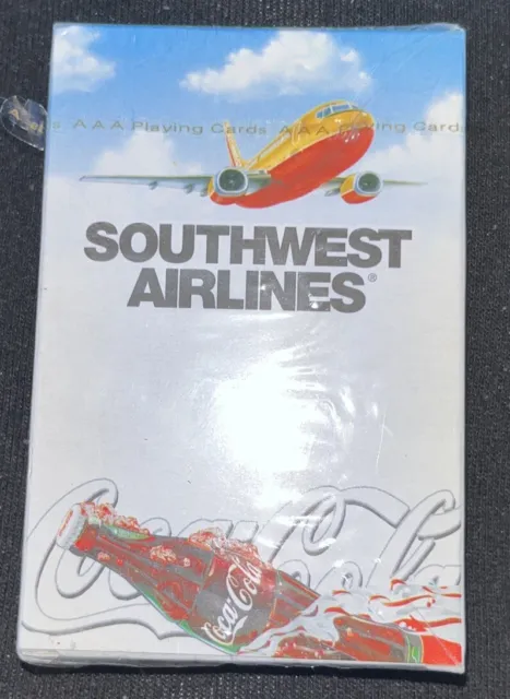 Southwest Airlines Playing Cards featuring Coca-Cola - New in Package 1999