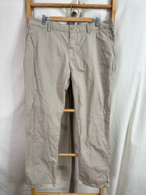 Sportscraft Pants Womens 36 Light Brown Mid Rise Relaxed Fit Straight Leg Chino
