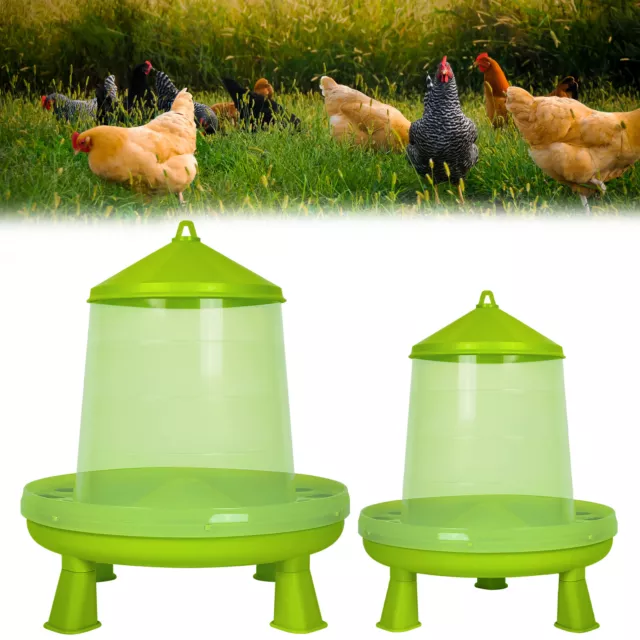 Futterautomat  Futterspender für Hühner Kunststoff 4kg-8kg mit Füßen Kunststoff#