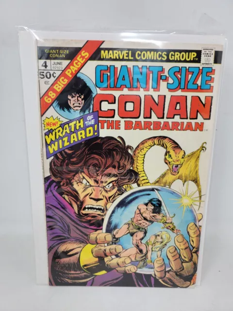 Conan The Barbarian Giant-Size #4 Gil Kane Cover Art *1975* 6.5