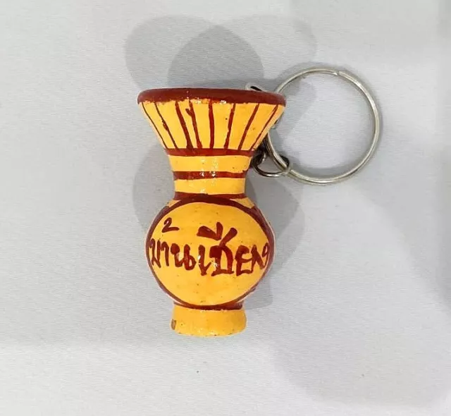 Ban Chiang Vase Ancient World Heritage Keychain Thailand Ware Adorn Collect