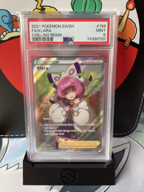 194/198 Klara | Rare Ultra Full Art Trainer | Pokemon Card PSA 9