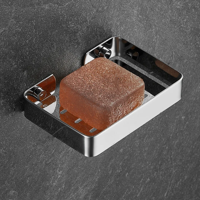 5.2" Soap Dish Mounted Wall Holder Bathroom Shower Basket Storage Box Rustproof