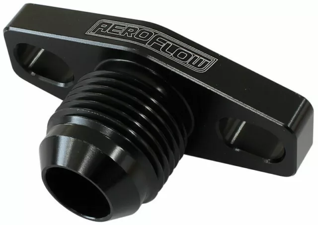 Aeroflow AF463-05 - Turbo Drain Adapter -10AN 38-44mm Bolt Centres