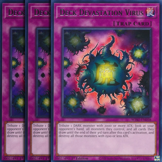 3x Deck Devastation Virus Playset (R) WISU-058 Rare - Wild Survivors | LEXIME