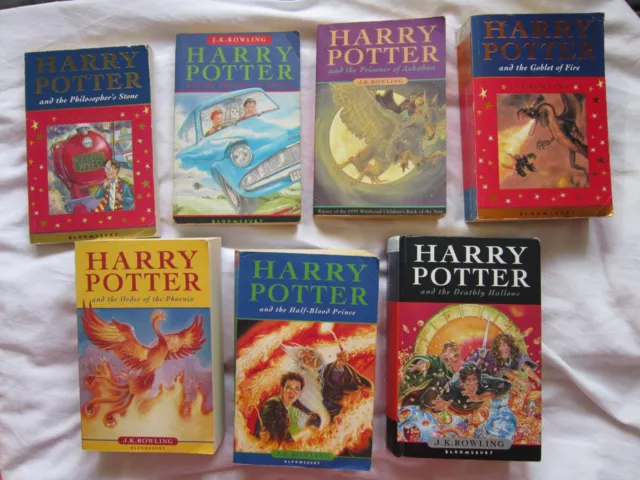 HARRY POTTER COMPLETE BOOK SET 1 -7 BUNDLE BLOOMSBURY PAPERBACK JK ROWLING first