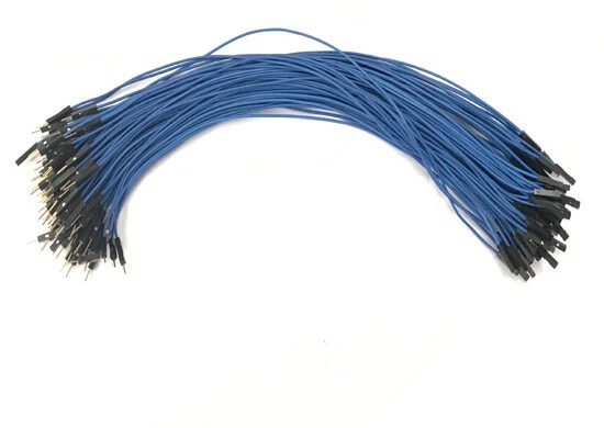 30pcs Dupont 2.54mm 1P 30cm blue Jumper wire male female for Arduino Breadboard