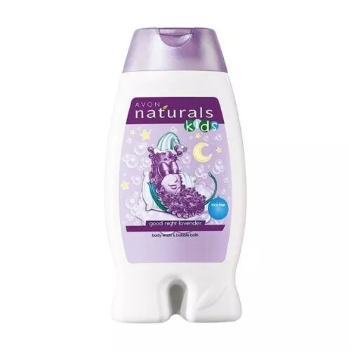 Avon Naturals Kids' Good Night Lavender Body Wash & Bubble Bath 250ml, Brand New