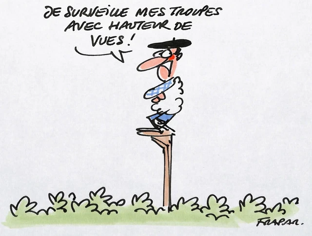 [HUMOUR - PRESSE] François FRAPAR : Le berger perché, DESSIN Original ...
