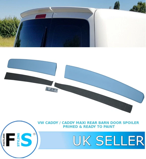 VW CADDY MAXI Rear Twin Barn Doors Spoiler Rear Roof Boot Spoiler 2015
