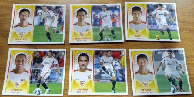 21 cromos Sevilla. Ediciones ESTE 2009-2010.