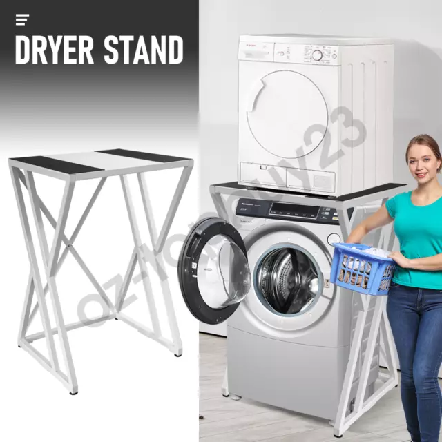 MOUNW Height Adjustable Dryer Stand, Adjustable Portable Stacking Kit, for  Front Loader Washing Machine & Tumble Dryer, 300KG Load Capacity, for