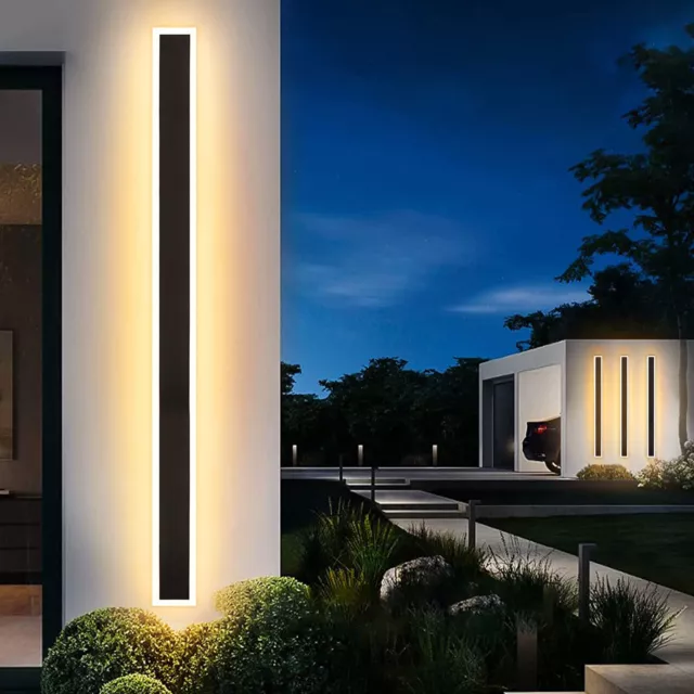 LED Wall Light Sconce Waterproof Outdoor Modern Lamp Exterior Lights Long Strip