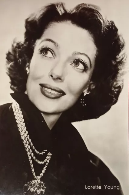 Cartolina Cinema Teatro - Attrice Loretta Young - 1950 ca.