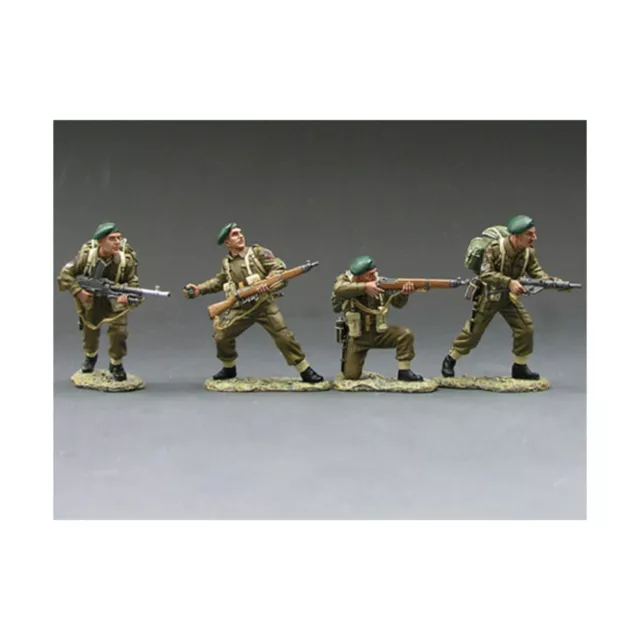 King & Country Historical Minis 15mm Commando Attack NM