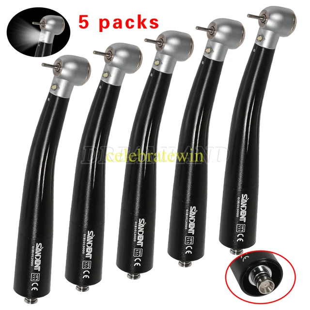 5x Dental LED E-generator Turbine High Speed Handpiece fit NSK Coupler Coupling
