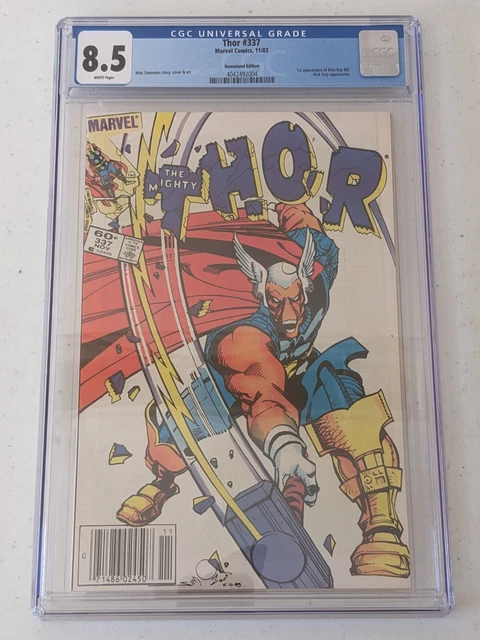 The Mighty Thor #337 Marvel Comics 1983 1st Appearance Of Beta-Ray Bill CGC 8.5