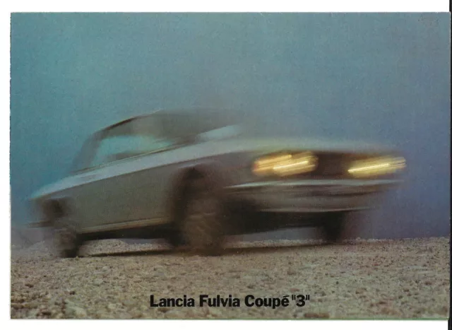 Lancia Fulvia 1300 S3 Coupe 1974-76 UK Market Foldout Sales Brochure