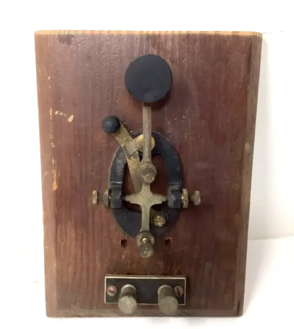 Antique Telegraph Key Tapper Morse Code Ham Radio Communication Collectible