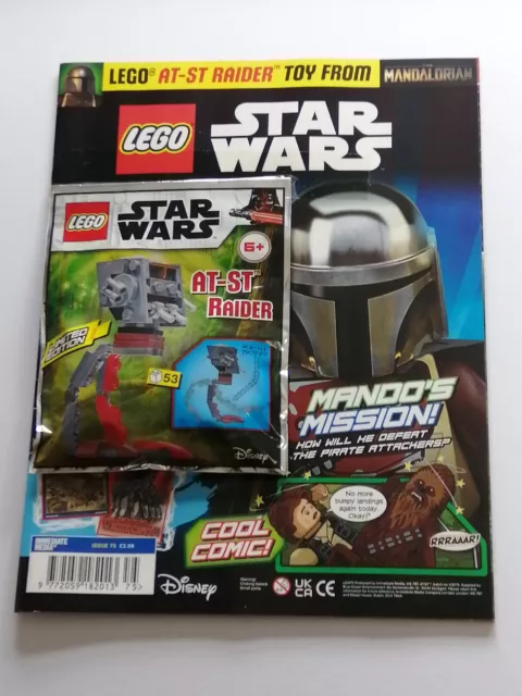 Lego Star Wars Magazine - Issue 75 c/w AT-ST Raider foil pack