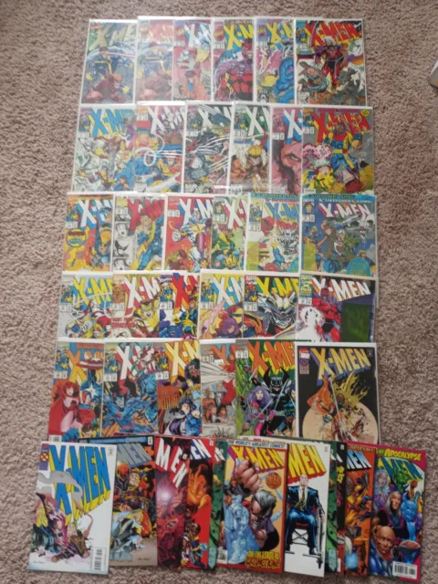 X-Men 1991 comic lot 1-98 mixed. Vol 1 Jim Lee Chris Claremont Marvel omega red