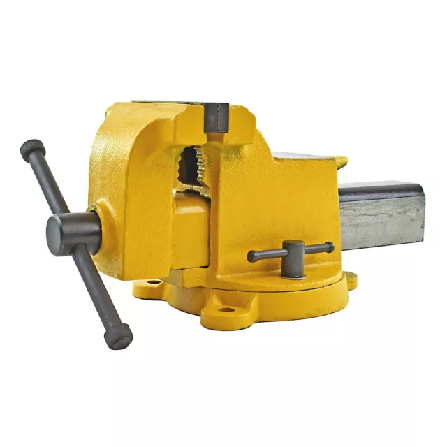 Yost Vises Model 906-HV Bench Vise And Combination Pipe All Steel Utility Yellow