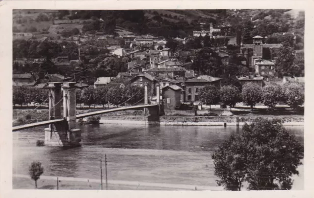 Antique Postcard Cpa / Couzon Au Mont D'or Le Pont Sur La Saone Et Village