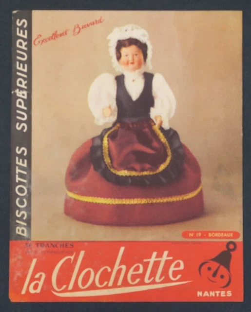 Buvard Publicitaire, Biscottes LA CLOCHETTE - Nantes