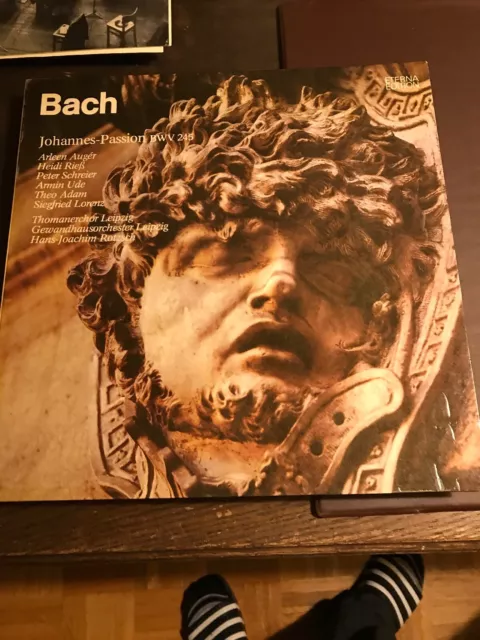 Bach- Johannes Passion 3 LP Box Hans Joachim Rotzsch 1799f