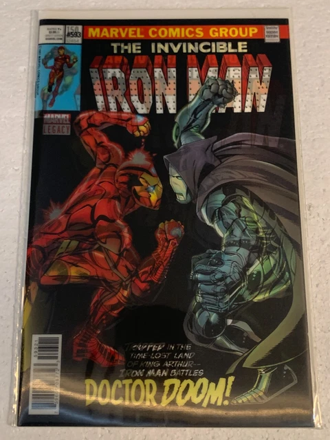 Invincible Iron Man #593 Nm Lenticular Variant - #150 Homage Dr. Doom