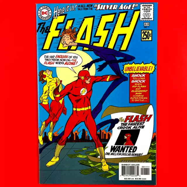 Silver Age: The Flash #1 DC 2000 NM- Kid Flash Elongated Man Green Lantern