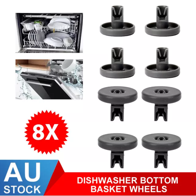 8X Dishwasher Lower Bottom Basket Wheels For Dishlex DX103SK 50286965-004 Roller