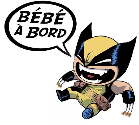 Sticker BÉBÉ A BORD ! Wolverine