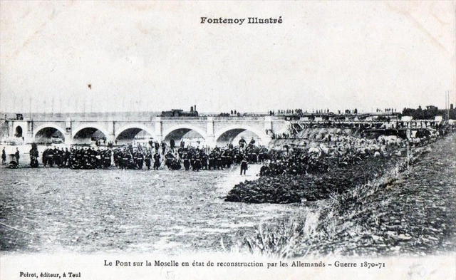 Cpa 54 Fontenoy Le Pont Sur La Moselle In State Of Reconstruction By Alman
