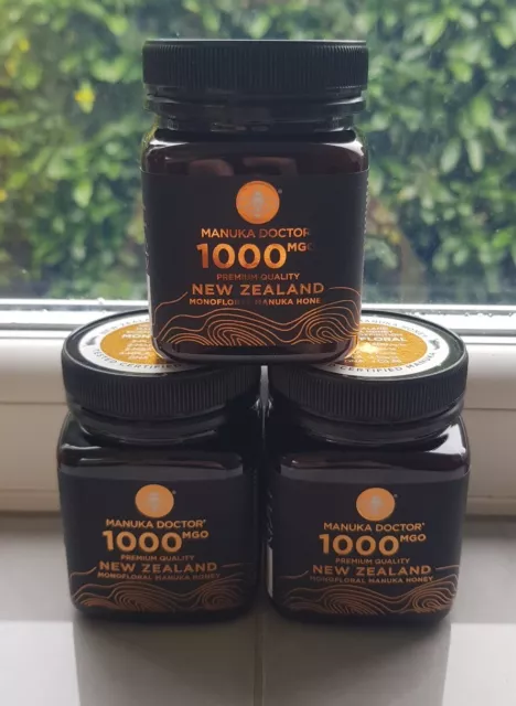 MANUKA DOCTOR, MANUKA HONEY 1000 MGO Pure Tested Certified New Zealand 250g NEW!