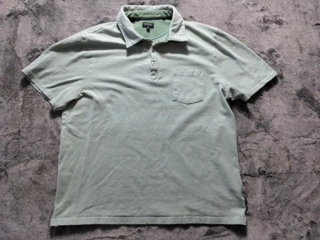 Buffalo David Bitton Short Sleeve Polo Shirt Men's Size Large, Green