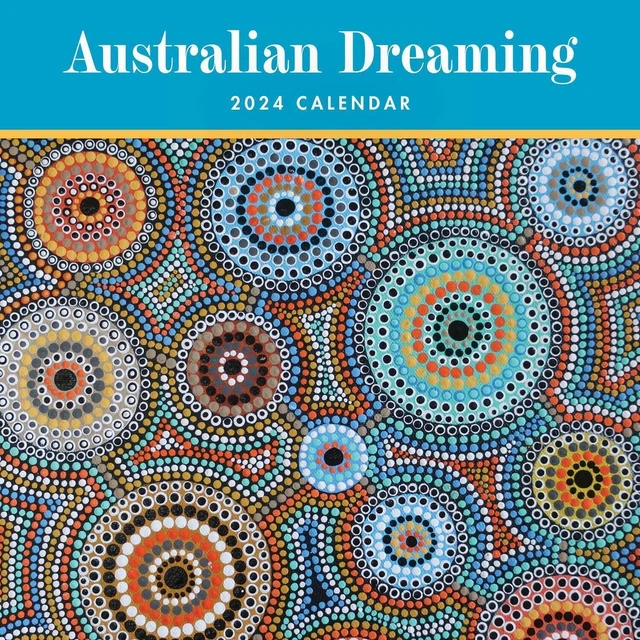 2024 CALENDAR AUSTRALIAN Dreaming Square Wall Browntrout A03513 14.02