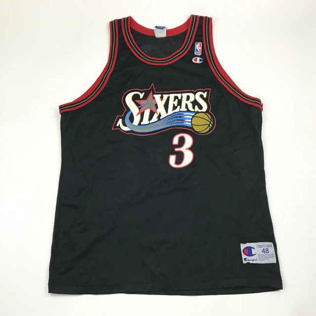 VINTAGE ALLEN IVERSON Basketball Jersey Size 48 Philadelphia 76ers