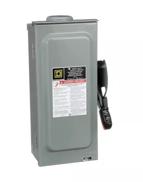Square D 30A DC Disconnect Safety Switch Non-Fusible 3-Pole, Nema 3R enclosure