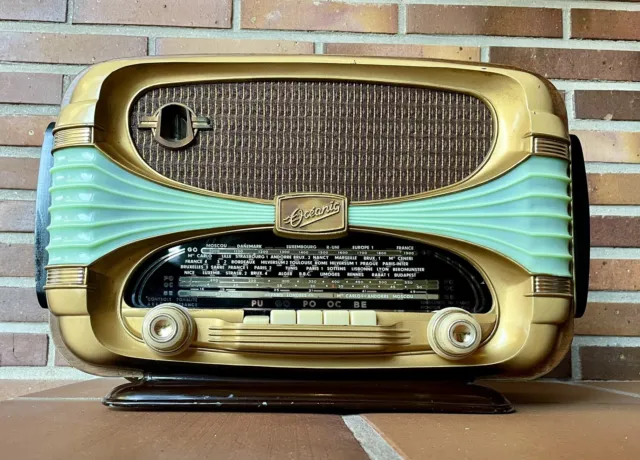 Radio Oceanic Surcouf Art Deco Vintage Jukebox Radio de Tubo