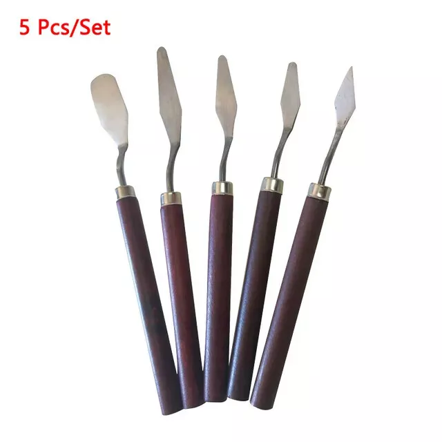 1/3/5/7Pcs Stainless Steel Cakes Painting Knife Artist Spatula Stationery Tools