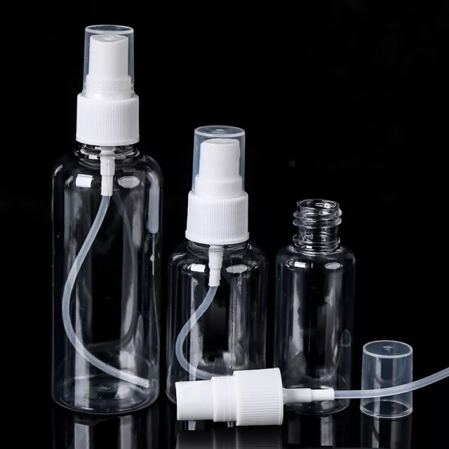 20-100ml Tclear Plastique Vide Spray Maquillage Bouteilles Voyage Parfums  *