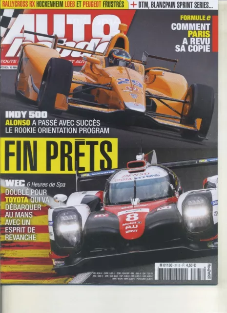 AUTO HEBDO n°2113 10/05/2017 6h de SPA DTM HOCKENHEIM FORMULE E PARIS IMSA AUSTI