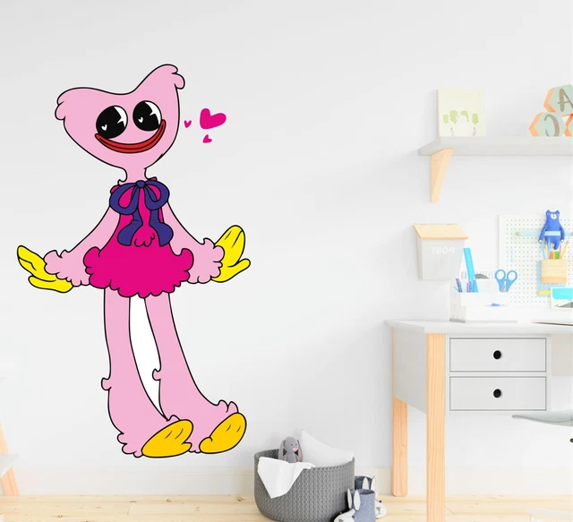 Adesivi da parete Kissy Missy Poppy tempo di gioco Huggy Wuggy bambini ragazze ragazzi camera da letto