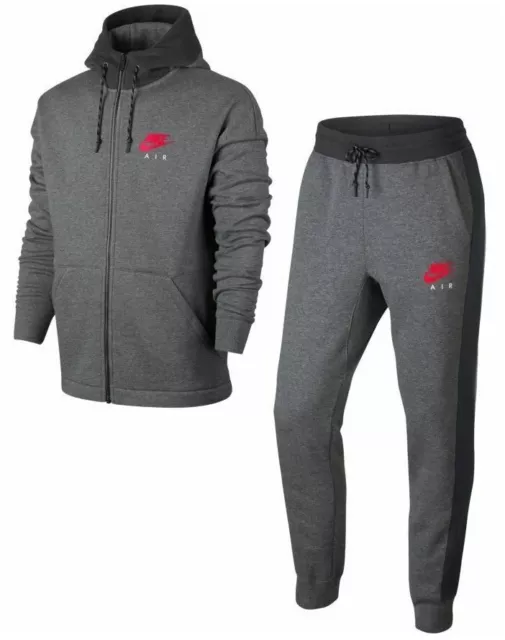 Mens Nike Full Tracksuit Sweat Pants Joggers Hoodie Jacket - Grey - Medium Mens Nike Full Tracksuit Sweat Pants Joggers Hoodie Jacket - Grey - Medium