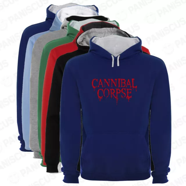 Sudadera Capucha Bicolor Cannibal Corpse varias tallas y colores