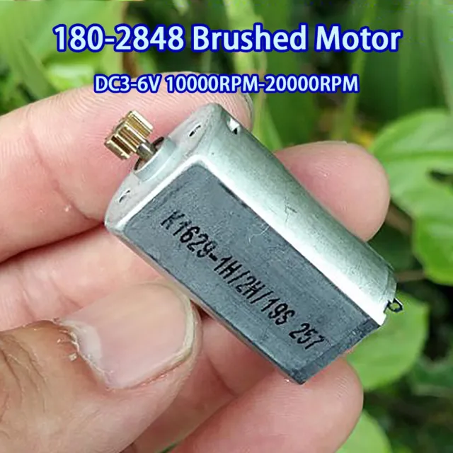 180-2848 Micro Brushed Motor DC3-6V 20000RPM Strong Magnet High Torque with Gear