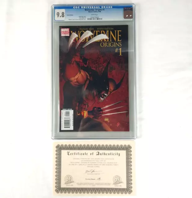 Wolverine Origins #1 Michael Turner Variant CGC 9.8 w/ Dynamic COA (2006 Marvel)